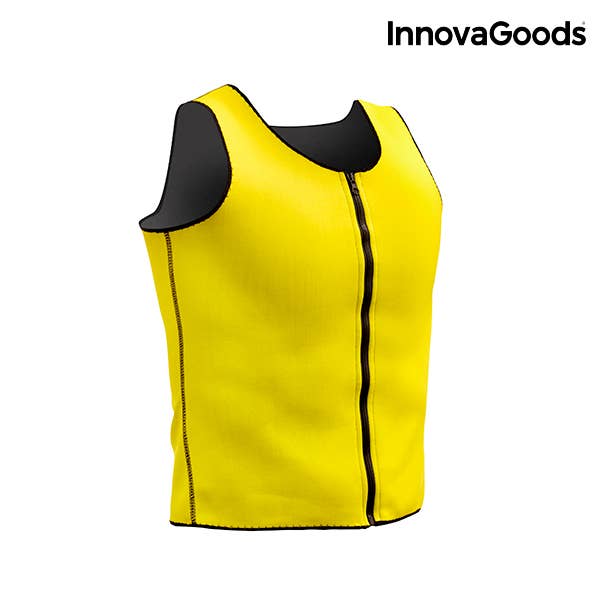 InnovaGoods - Venta al por mayor Camiseta deportiva - Hombre - Chaleco Deportivo con Efecto Sauna para Hombre - L