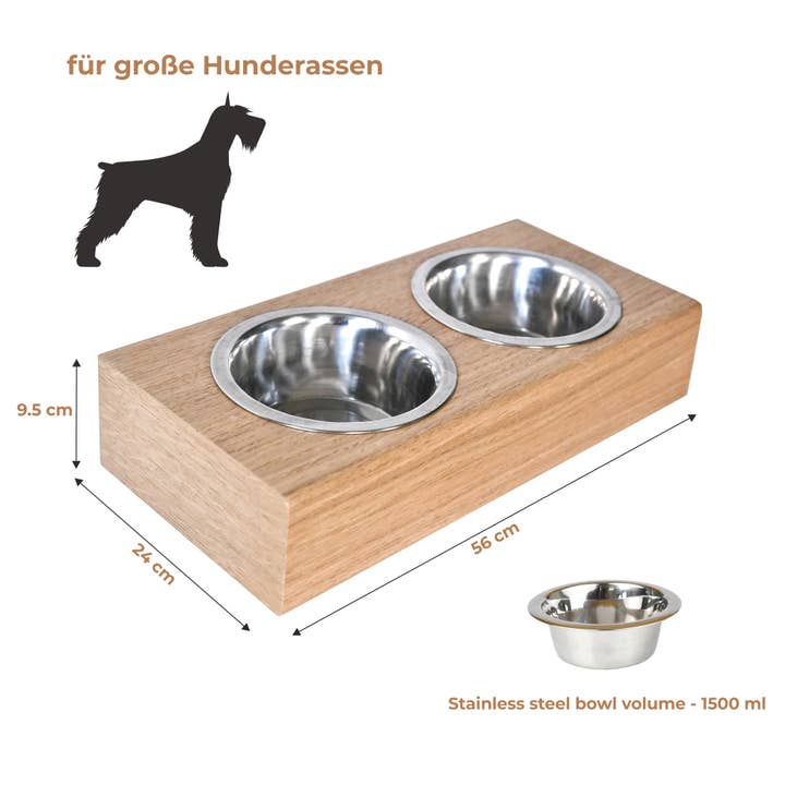 ValiaiDesign – Engroshandel Madskål - Kat/hund – Hængende træ hund feeder, Monteret pet fodring station3