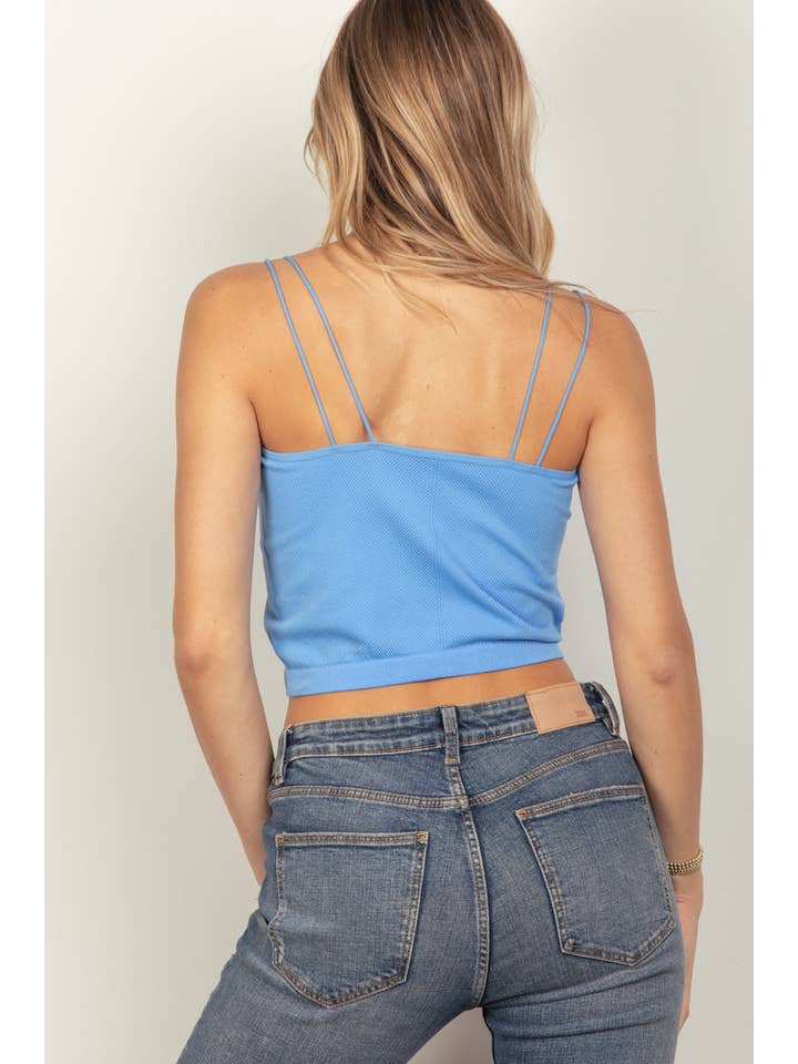 VERY J - Vente Débardeur – femme - NT11660 - Débardeur Slim Fit à double bretelle, doux et extensible11