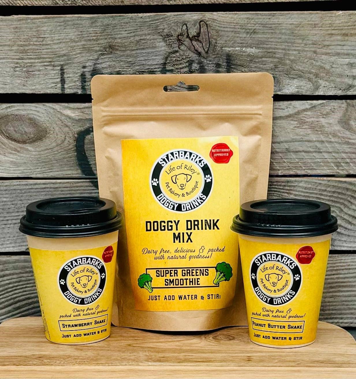 Life Of Riley Bakery Ltd - Wholesale Pet Treats - Dog - DIY Doggy Drinks - Starbarks Shakes - Multi Option Listing