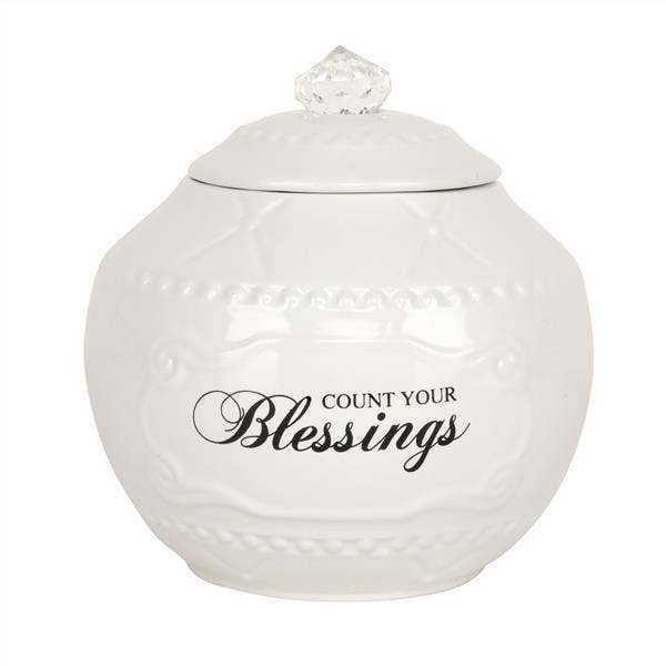 Blessing Jar With 12 Pre-Written And 24 Blank Cards for wholesale by Young's