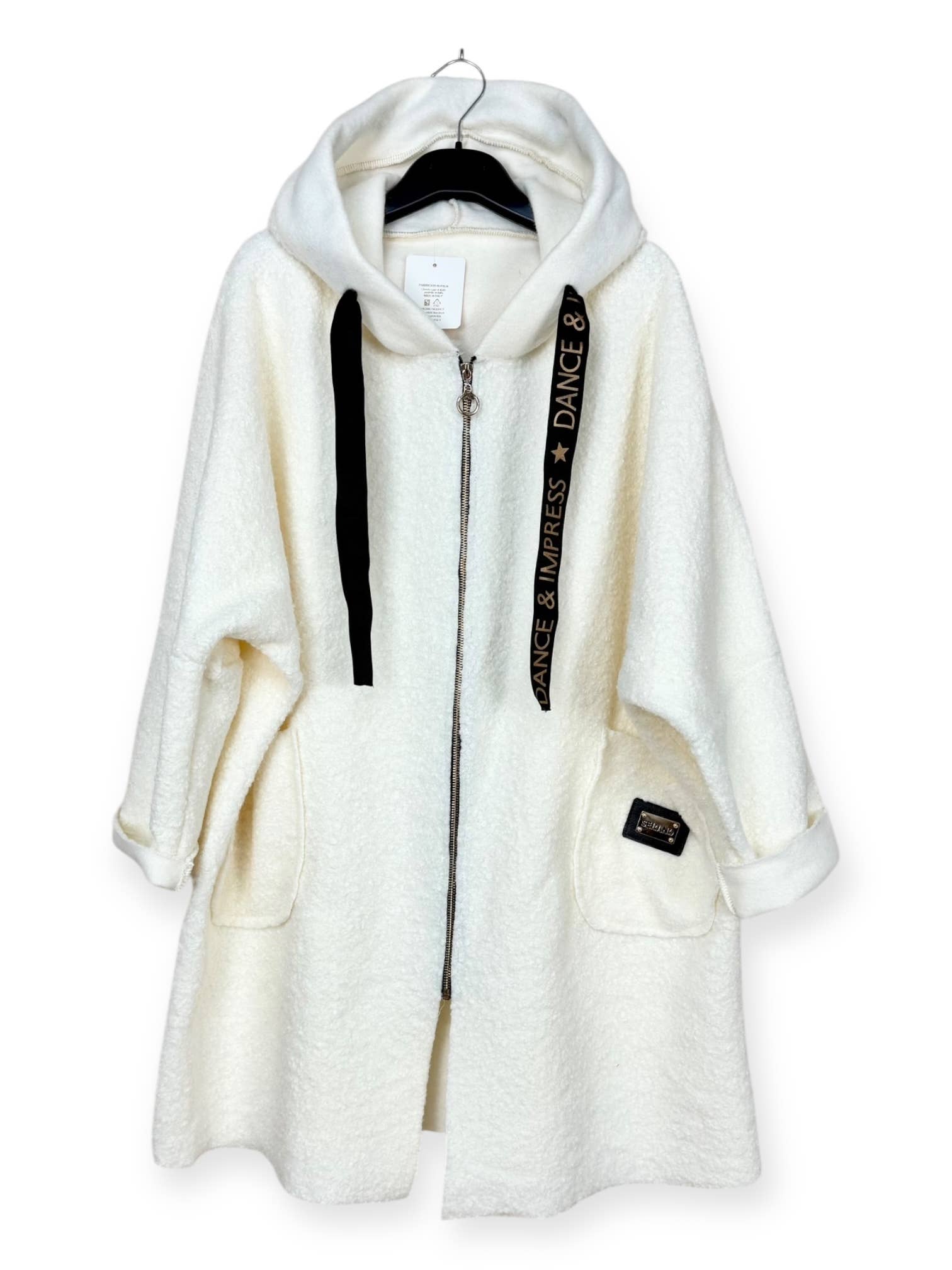 Lucky Nana – Engroshandel Frakke - Dame – AH 21278 - Frakke i Bouclé-stof4