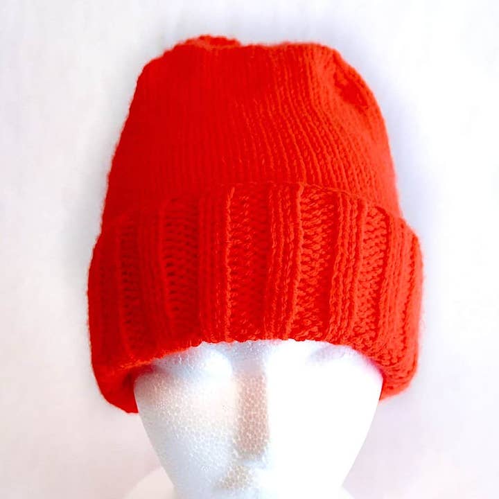 Hunters Orange Knit Hat for wholesale by Bears Den Essentials