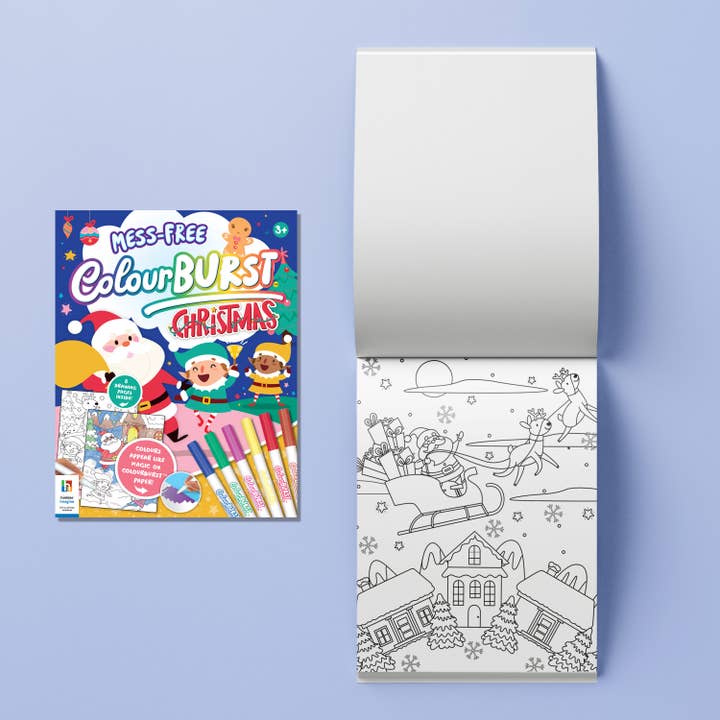 Hinkler - Wholesale Coloring Book - Kids & Baby - Inkredibles Colour Burst Christmas