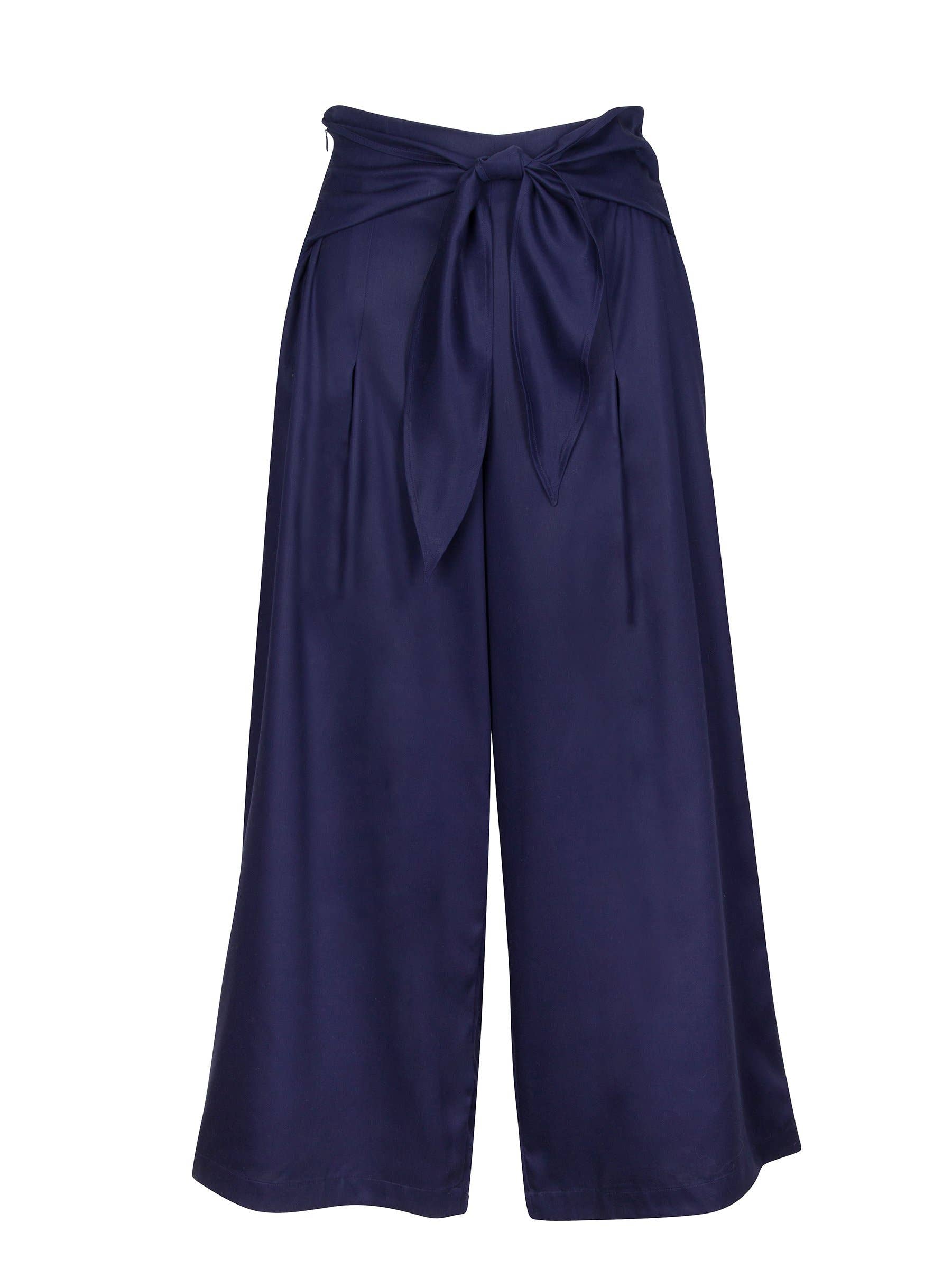 VALANI - Wholesale Pants - Women's - Phalla Wide Leg Tencel Pants Navy Blue3