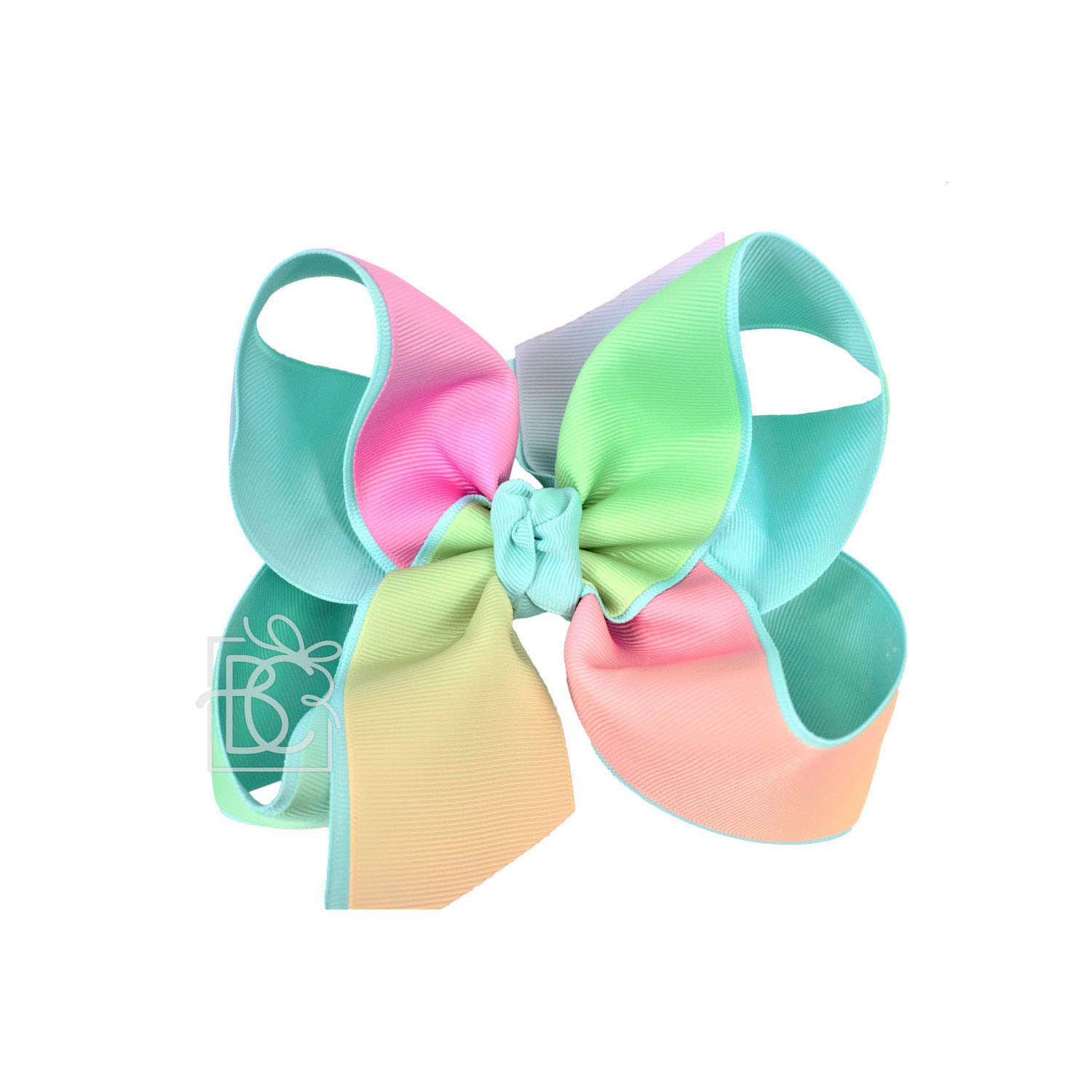 Beyond Creations, LLC - Venta al por mayor Lazo para el pelo - Niños - ARCO IRIS EN CAPAS EN CLIP8