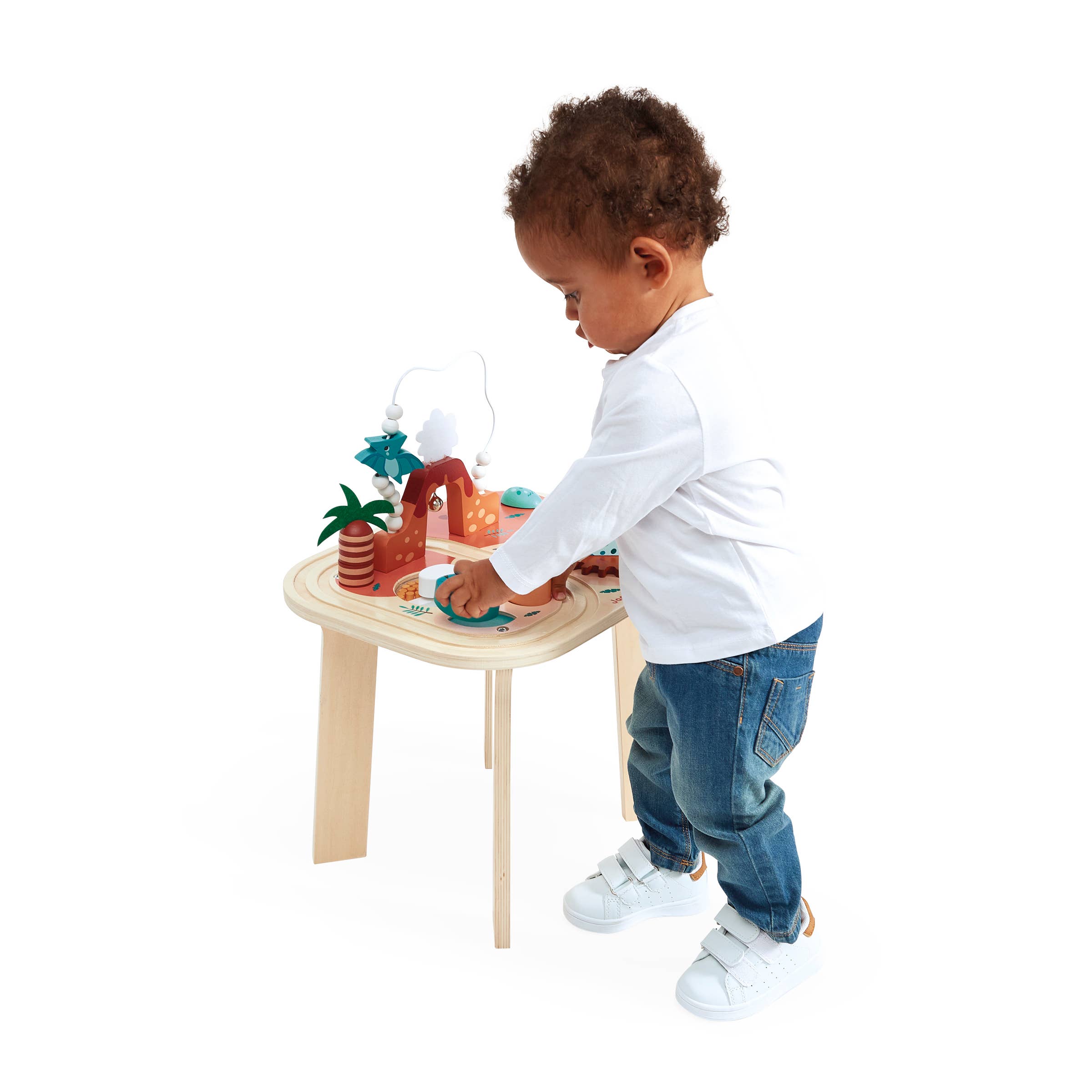 Janod - Wholesale Wood Toy - Kids - Dino | Activity Table | 8 activities | Early development Toy1