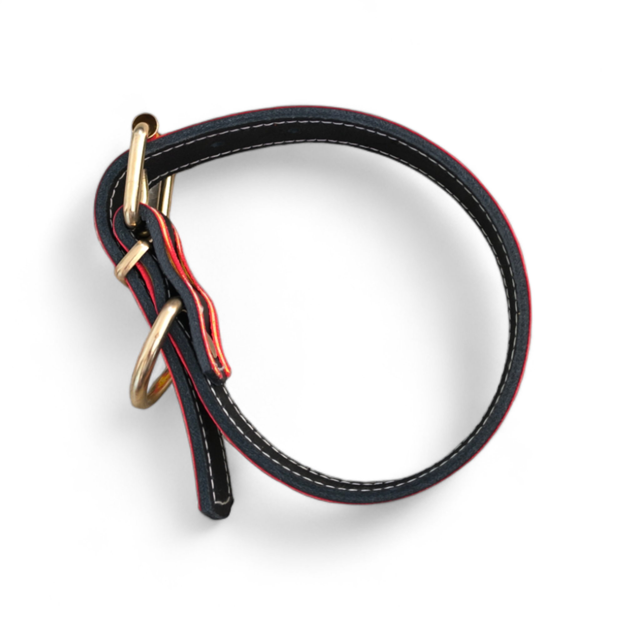 Mabelpiel - Wholesale Pet Collar - Dog - Premium brown collar with double Spanish flag2