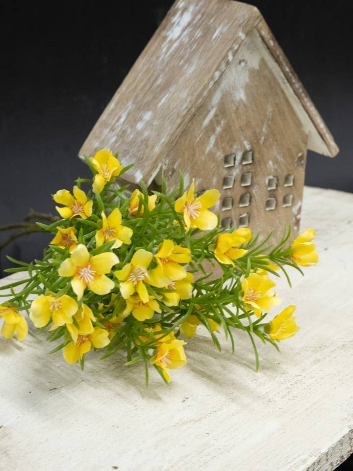 Yellow Astroemeria Picks 20in voor wholesale door Wholesale Home Decor