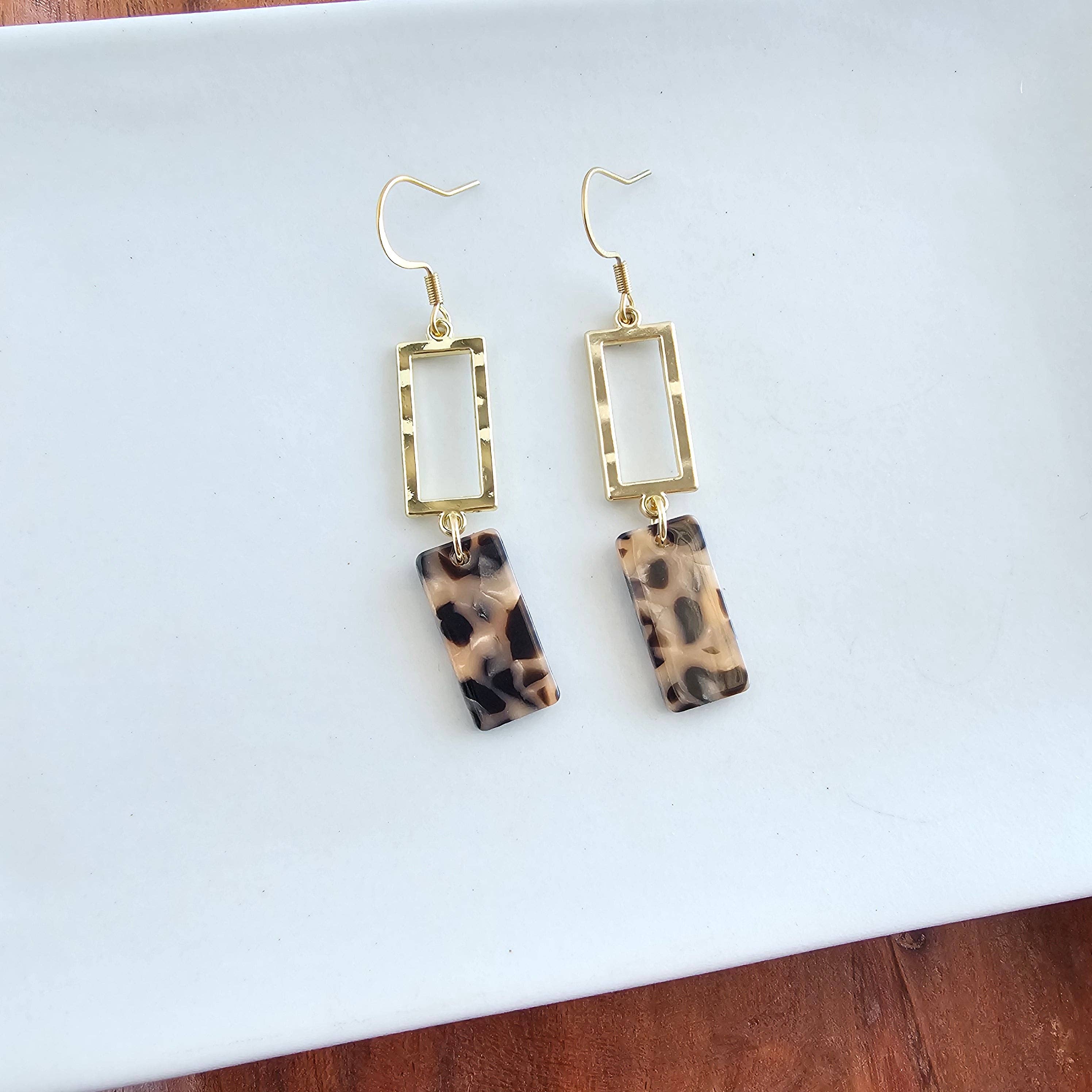 Spiffy & Splendid - Wholesale Dangle Earrings - Raya Earrings - Cheetah // Jewelry, Fall3