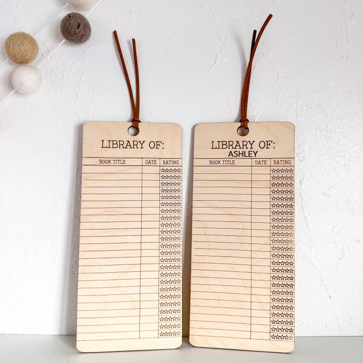 WS library tracker bookmark for wholesale by Lost Canyon Design Co