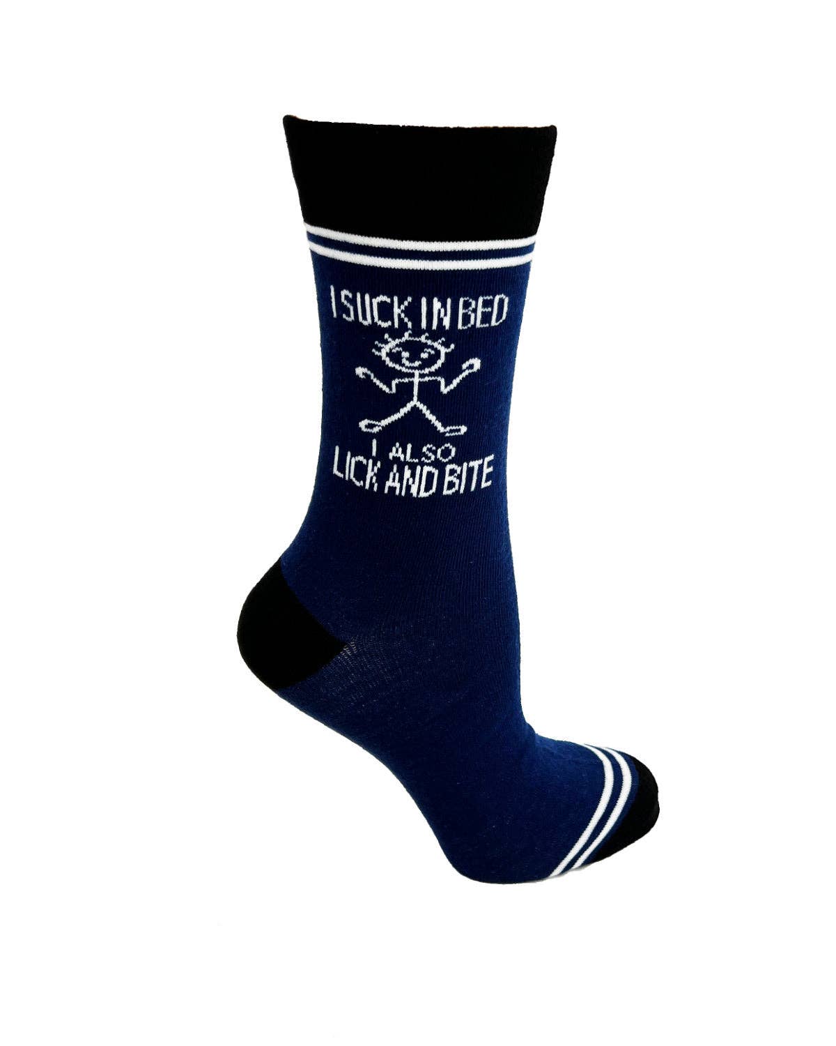 Fabdaz - Wholesale Socks - Unisex - I Suck In Bed I Also Lick and Bite - Hey Now Unisex Crew Socks0