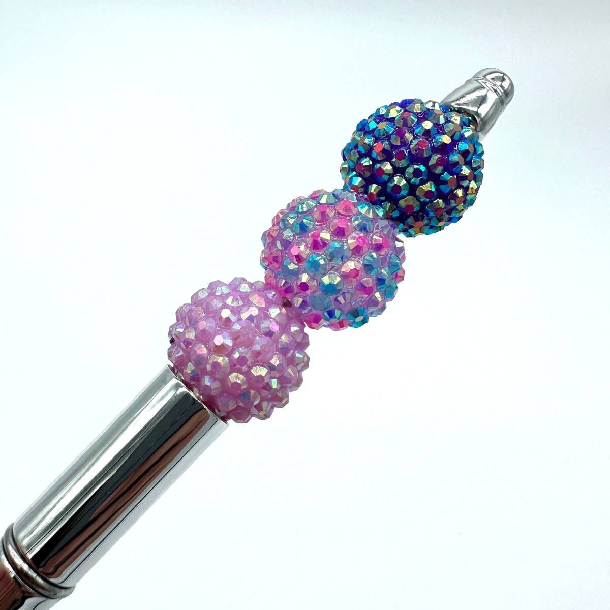 Beyond Bead - Wholesale Pen - Rhinestone Beaded Pen - Chromeberry1