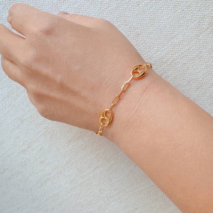 Ellison+Young – wholesale Länkar och kedjearmband – Länkad kedja hästbett armband
