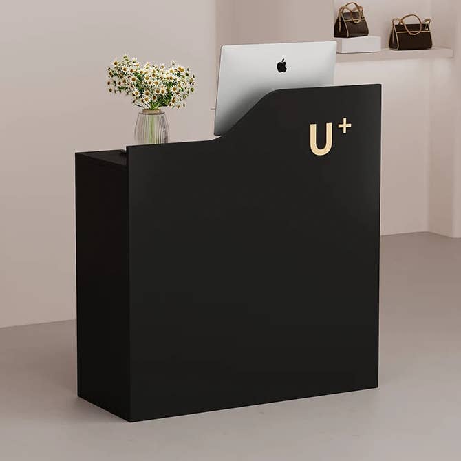 Modern Simple Reception Desks Cashier Luxury Beauty Salon Small Bar Counter Clinic Escritorio De Recepcion Commercial Furniture for wholesale by Ivy Royal