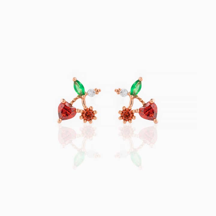 Girls Crew - Wholesale Stud/Post Earrings - Cherry On Top Studs4