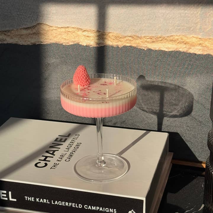 Strawberries & Cream Martini Candle and other Purchase Wholesale pink lemon. Free Returns & Net 60 Terms on Faire trending on Faire.