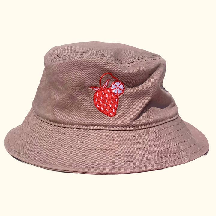 STRAWBERRY BUCKET HAT for wholesale by Anna Montagne Studio