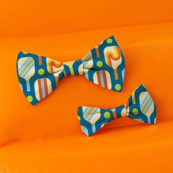 Gravata Bowtie Pickleball dos anos 70 por atacado de Luca and B