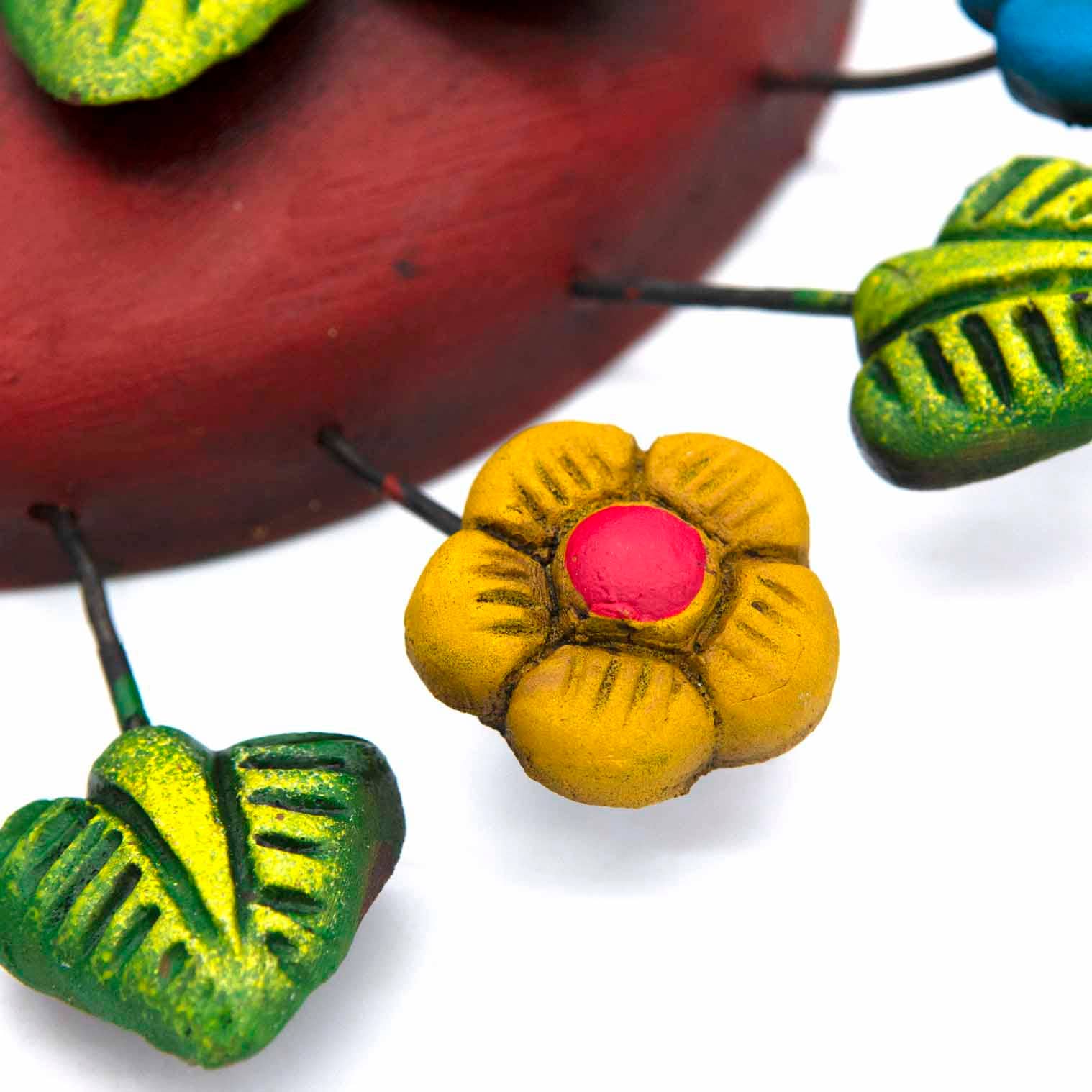 Siesta - Vendita all'ingrosso Decorazione da parete 3D - Cuore con fiori e colombe4