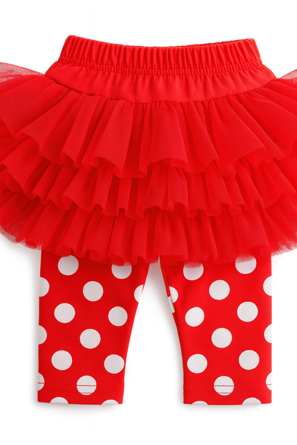 Fennco Styles - Vendita all'ingrosso Completo top e leggings - Bambini - Vestito da bambina I Love Santa Bianco-Rosso 2 pezzi2