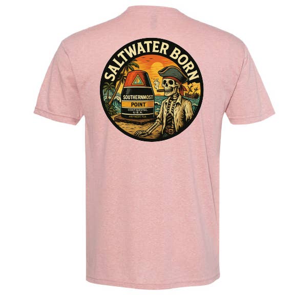 Maglietta Morbida da Pirata di Key West Florida per la vendita all'ingrosso da parte di Saltwater Born