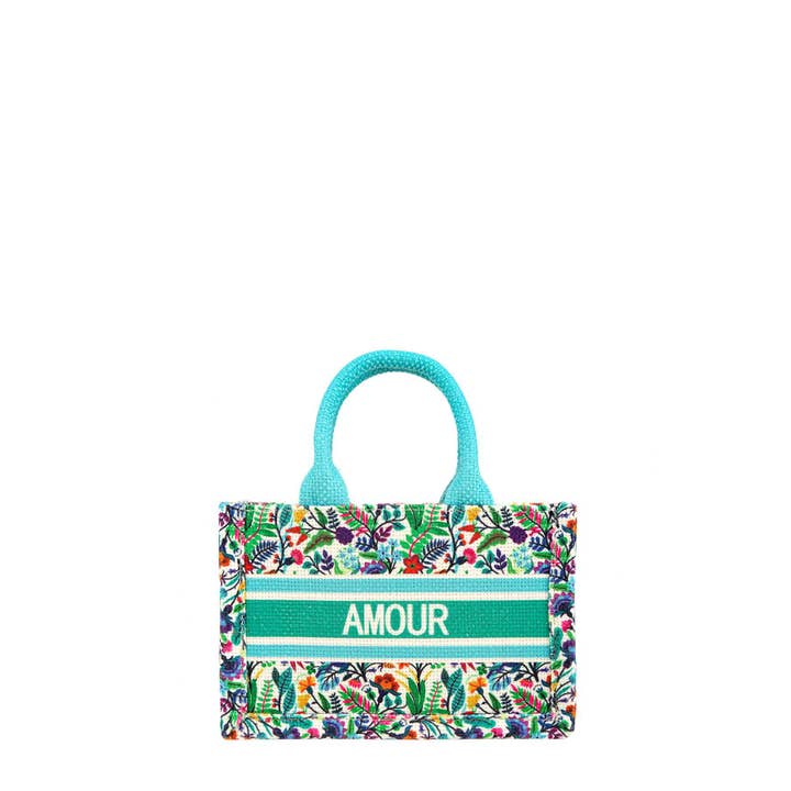 anbfashion - Wholesale Tote Bag - Women's - AMOUR FLOWER OBLIQUE BOOK SMALL TOTE BAG 2242