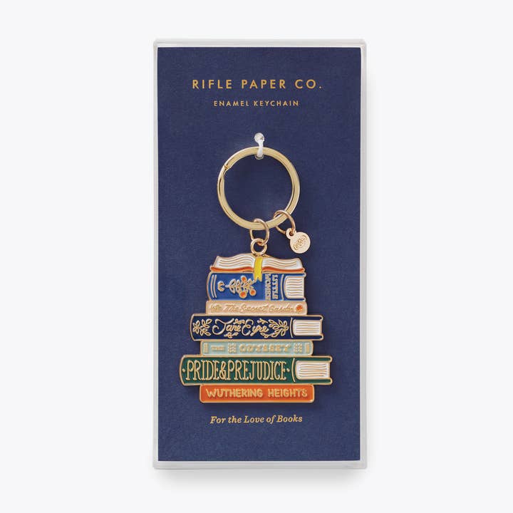 Rifle Paper Co. - Wholesale Keychain - Women's - Book Club Enamel Keychain1