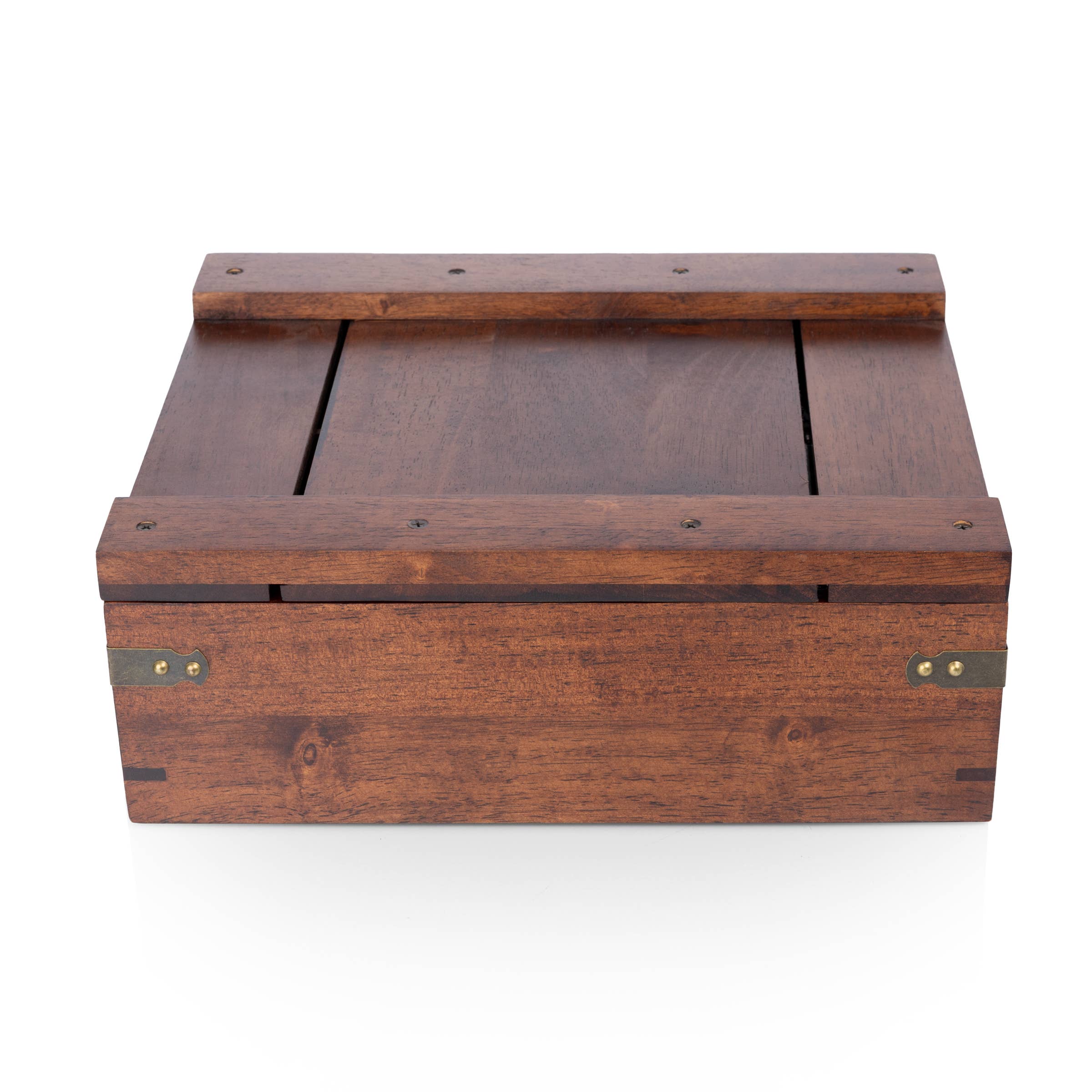 Dark Stain Parawood Whiskey Box with Decanter - Gift Set for wholesale on Faire29