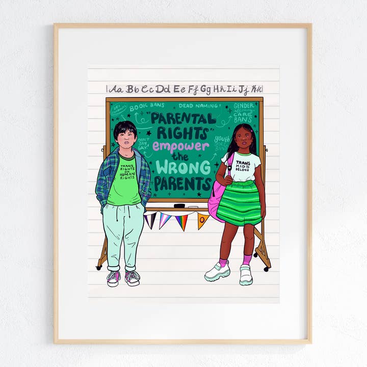 "I diritti dei genitori" danno potere ai genitori sbagliati - Stampa per la vendita all'ingrosso da parte di Liberal Jane Illustration