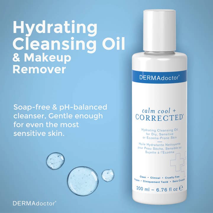 DERMAdoctor - Wholesale Facial Cleanser - Calm Cool + Corrected Hydrating Cleansing Oil/Makeup Remover1