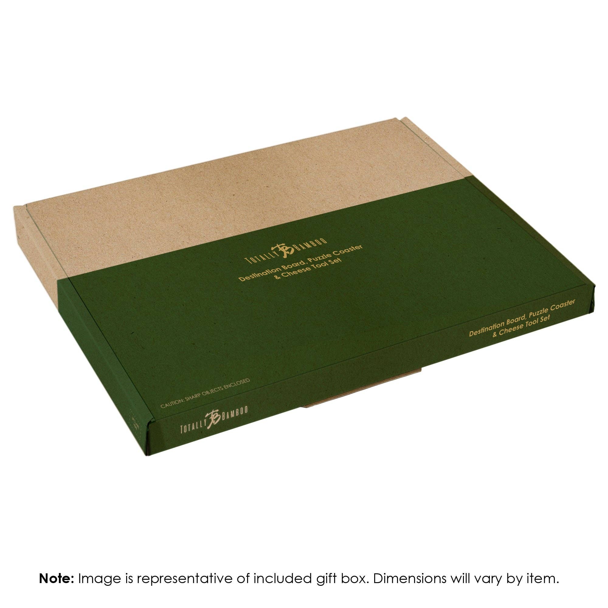Totally Bamboo - Vendita all'ingrosso Taglieri per formaggio - Set Oregon: tagliere per salumi, utensili per formaggio e sottobicchieri1