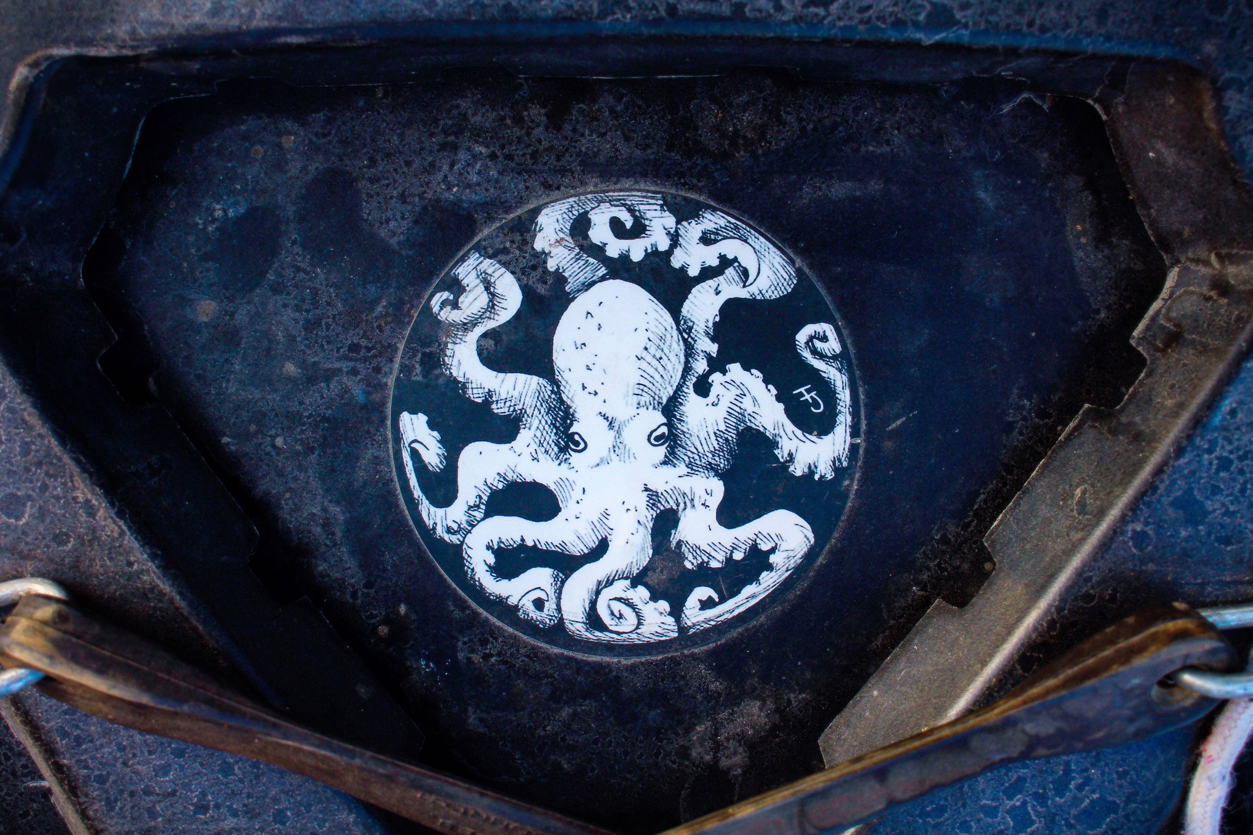 FJ Creations - Wholesale Sticker - "Entrapped White Octopus " Vinyl Sticker2