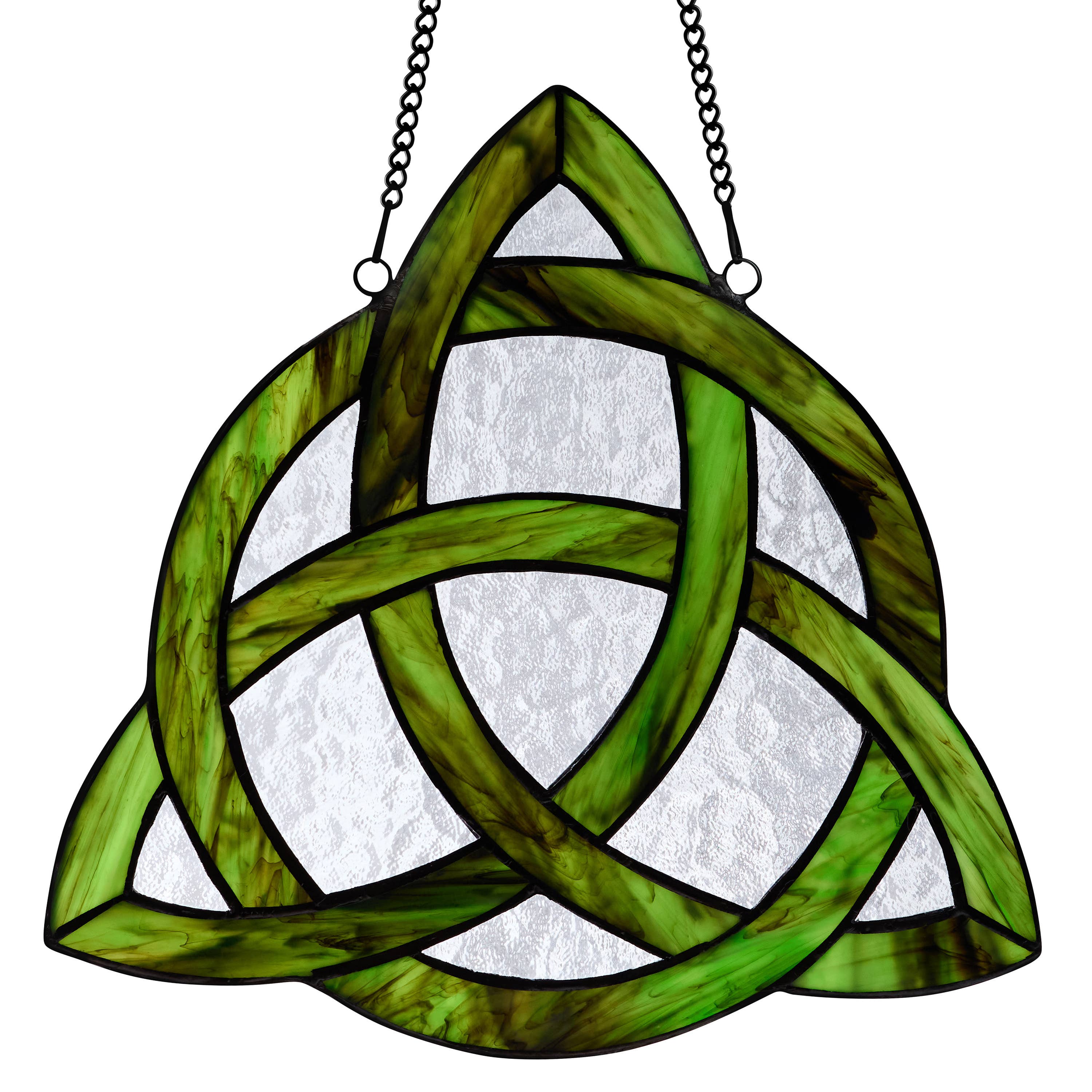 River of Goods - Wholesale Suncatcher - 11.75"H Trinity Knot Celtic Stained Glass Window Panel 1