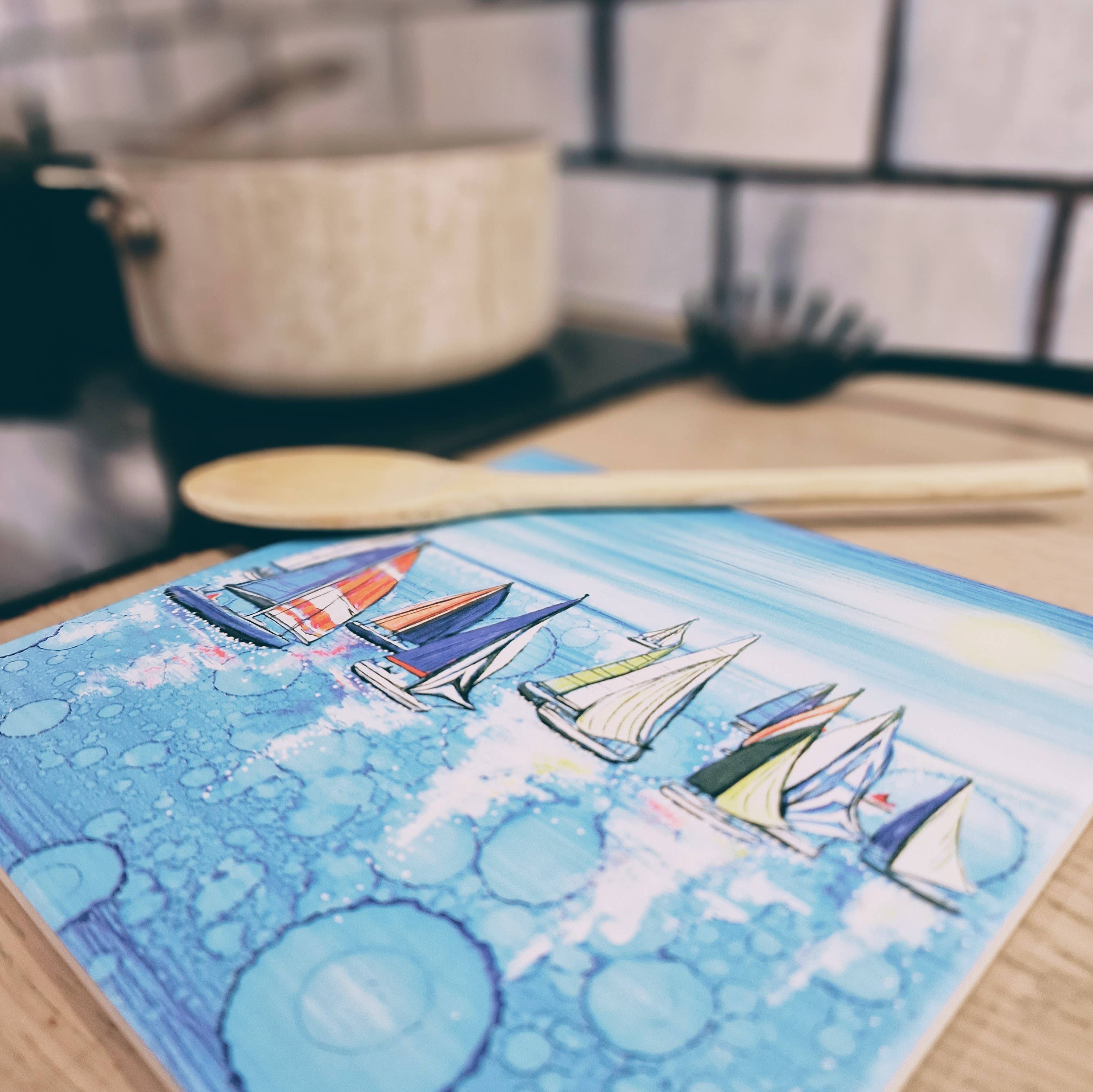 By Jo Crafts – wholesale Trivet – 83-T - Nautical Regatta Trivet4