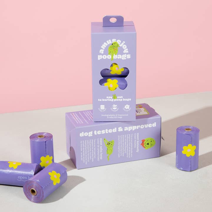 Amusejoy Poo Bags - Wholesale Pet Poop Bag - The Peace Out Dog Poo Bag