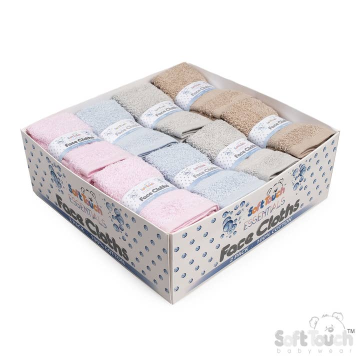 Paños faciales para bebés: caja expositora - BF02 para venta al por mayor de Soft Touch
