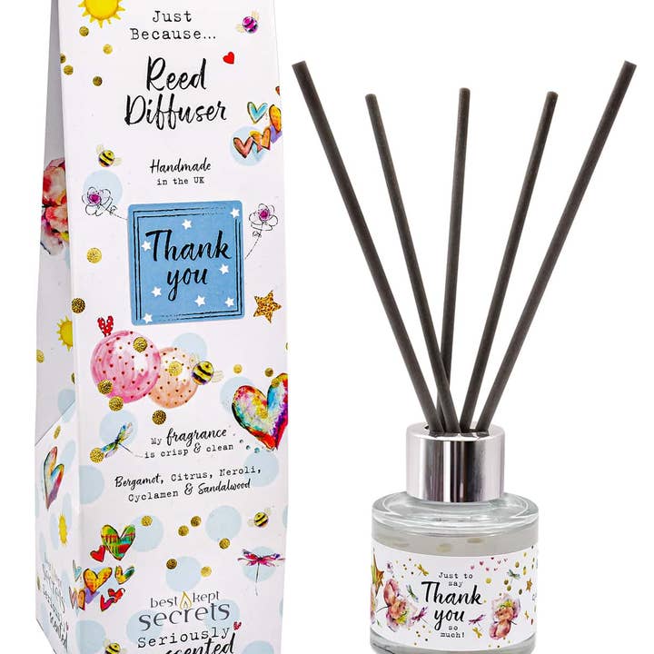 Best Kept Secrets - Wholesale Reed Diffuser - JUST BECAUSE OCCASION SPARKLY DIFFUSERS – THANK YOU, 50ML