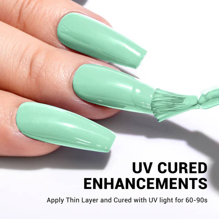 MELODYSUSIE - Wholesale Nail polish - 1666 Soft Mint Green - Thick Gel Nail Polish(15ml)4