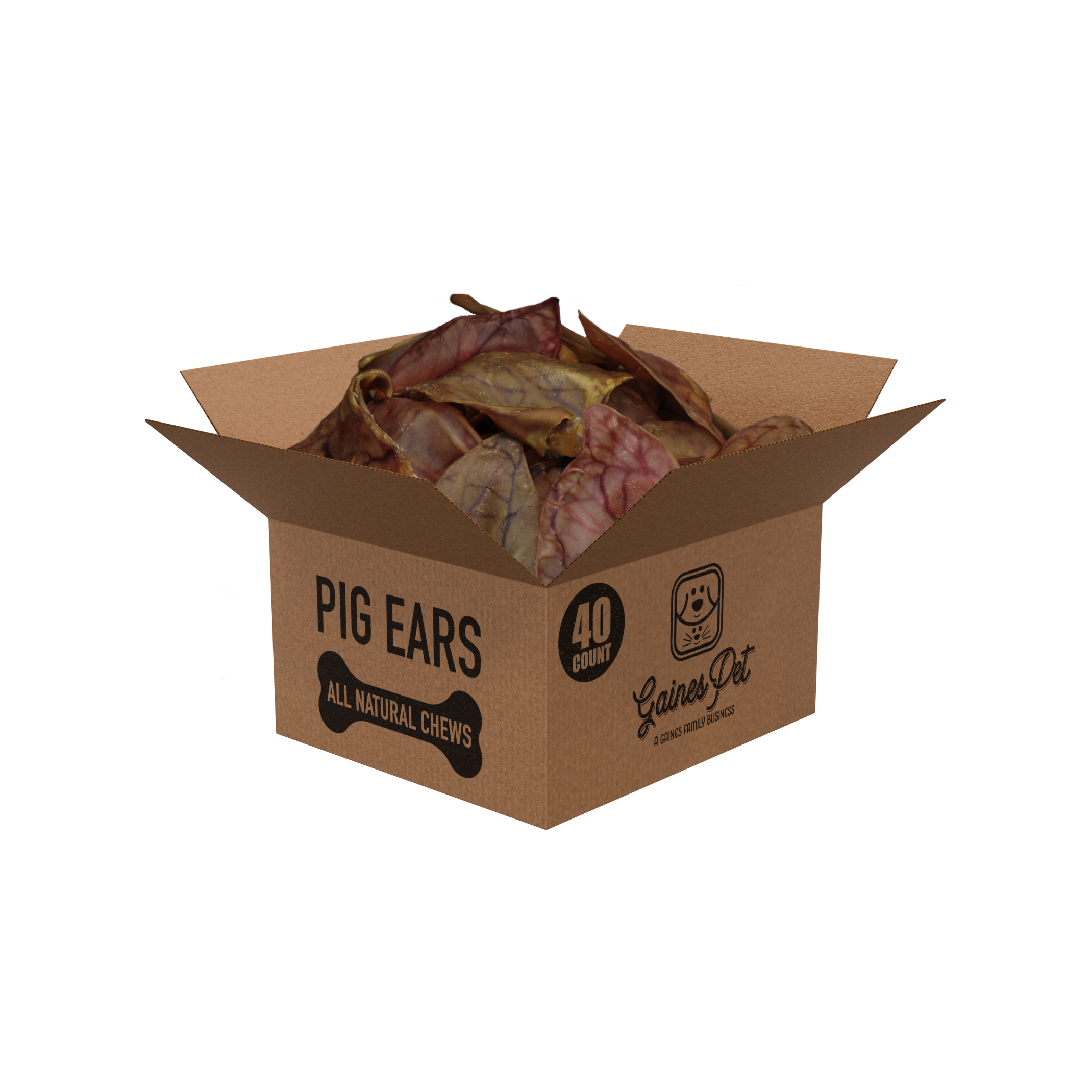 Gaines Family Farmstead - Wholesale Pet Treats - Dog - Pig Ears2