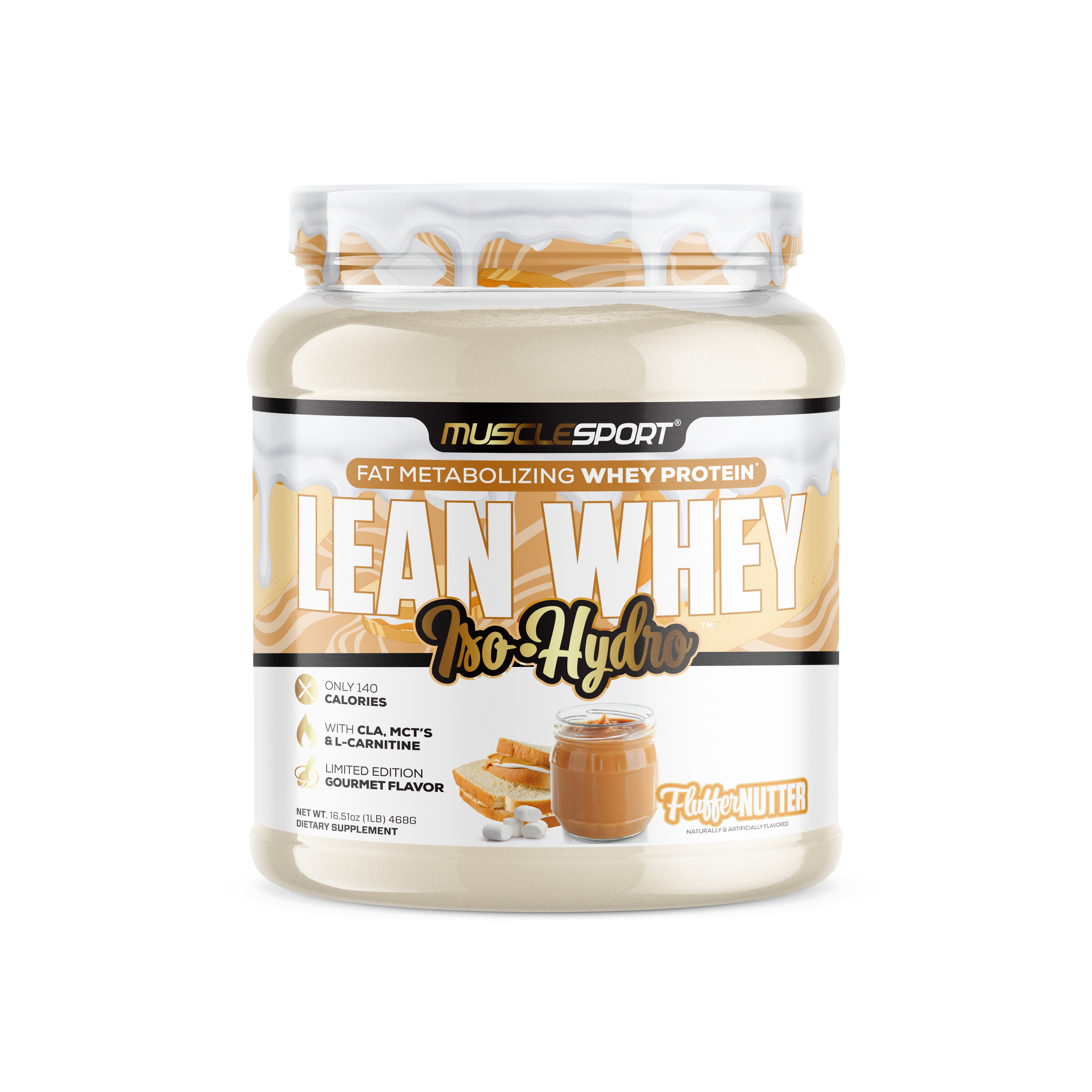 MuscleSport - Wholesale Protein/Superfood Powder - Lean Whey™ Iso Hydro Gourmet Protein 1lb4