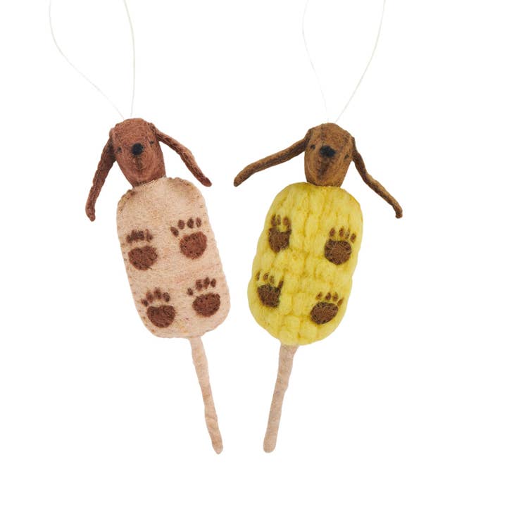 Felt Corn Dog Ornaments for wholesale by Global Goods Partners