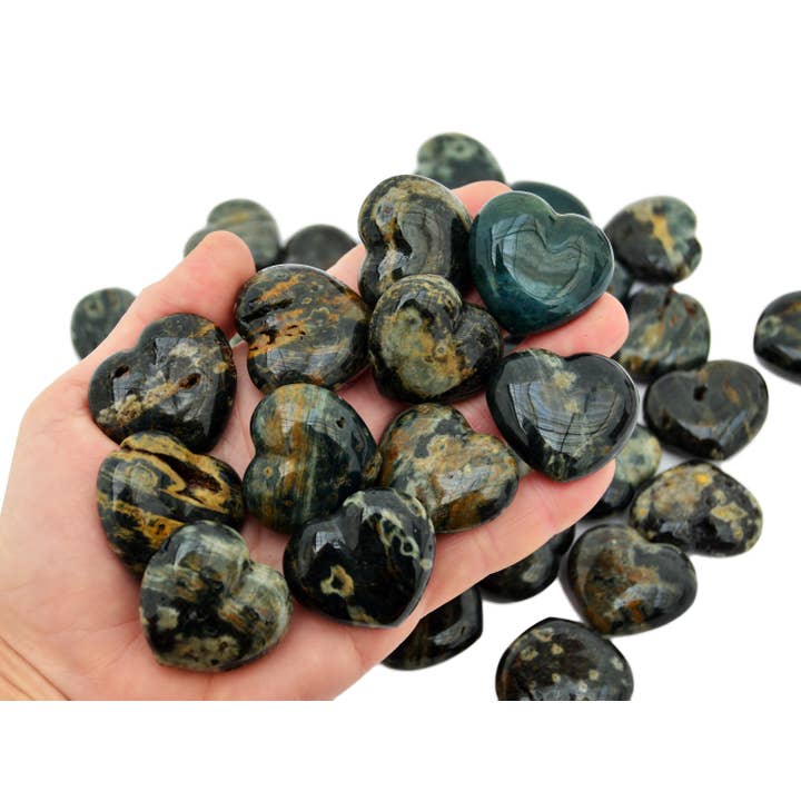 Ocean jasper hartvormige steen (35 mm) voor wholesale door Kaia & Crystals