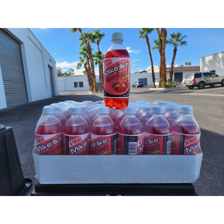 Exotic Soda Co - Wholesale Soda/Carbonated Drink - Mike And Ike Strawberry (Rare American) (12 Pack)1