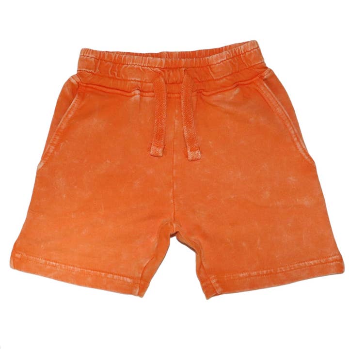 E35560-ORANGE Enzyme Shorts for wholesale by 🤍Baby Steps and Mish Kids