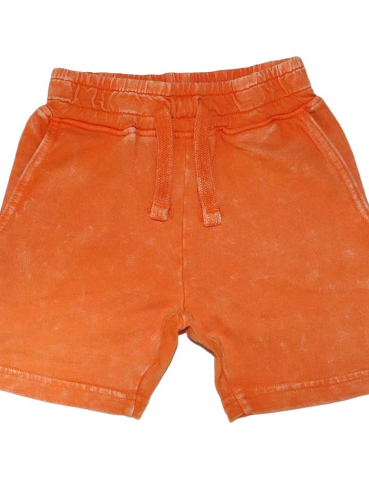 E35560-ORANGE Enzyme Shorts for wholesale by 🤍Baby Steps and Mish Kids