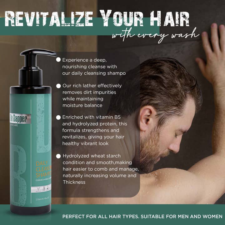 Be Dapper – Champô por atacado – Champô de Limpeza Diária - Vegan | SLS Free | 250ml4