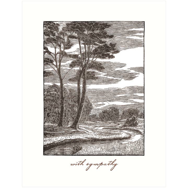 Wandering Stream | Sympathy Greeting Card for wholesale by Lucca Paperworks