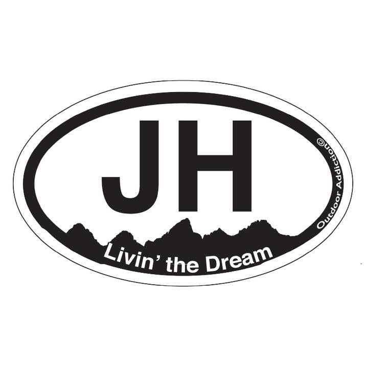 Jackson Hole Vivre le Rêve Grand Autocollant pour la vente par Outdoor Addiction