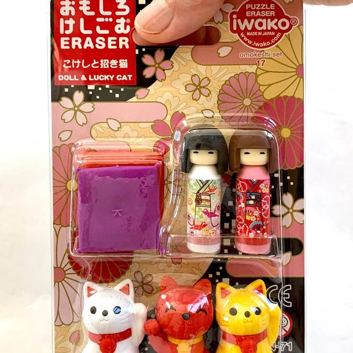 BCmini - Wholesale Eraser - Iwako Japanese Doll and Cat Card